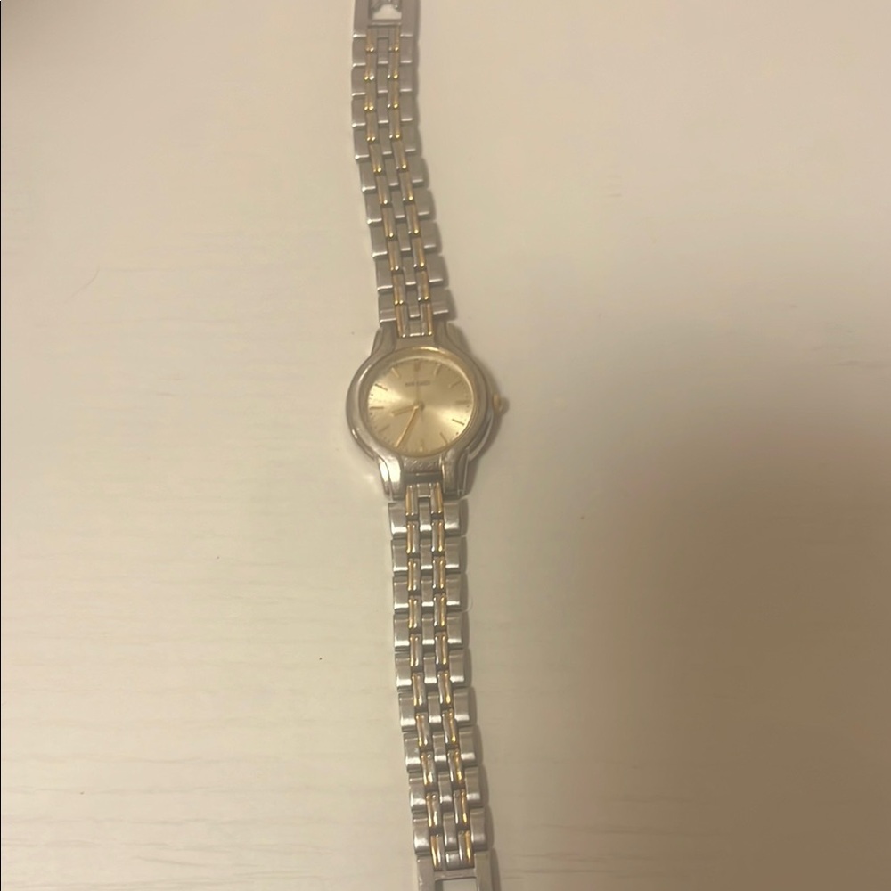 Seiko Silver and Gold Two-Tone Watch